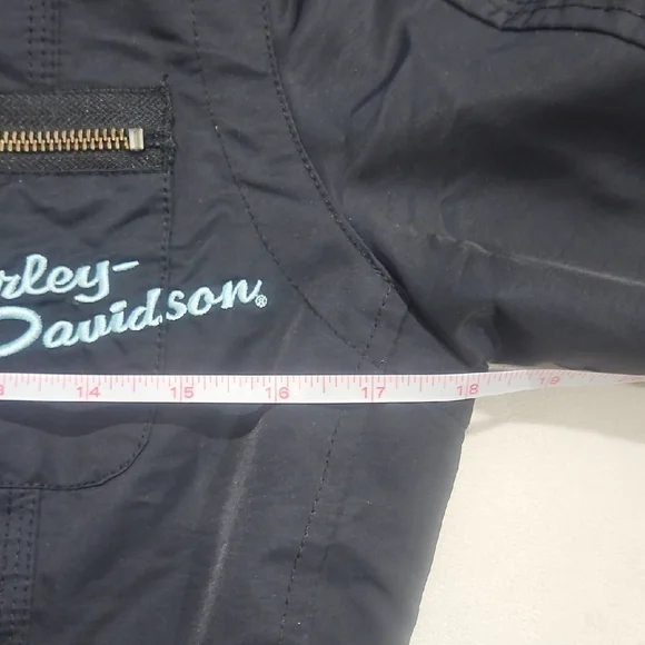 Harley-Davidson Black and Yellow Graphic Bomber Jacket - Picture 14 of 16